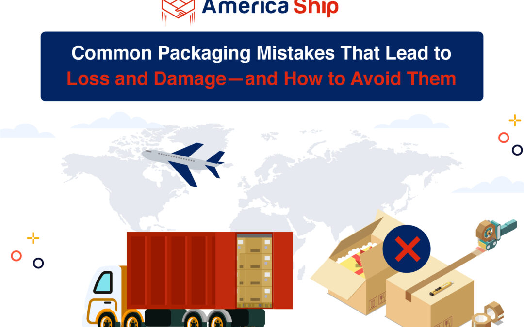 Top packaging mistakes illustrated: damaged boxes and spilled contents